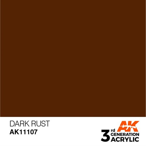 AK11107 Akryl maling, 17 ml, dark rust - standard