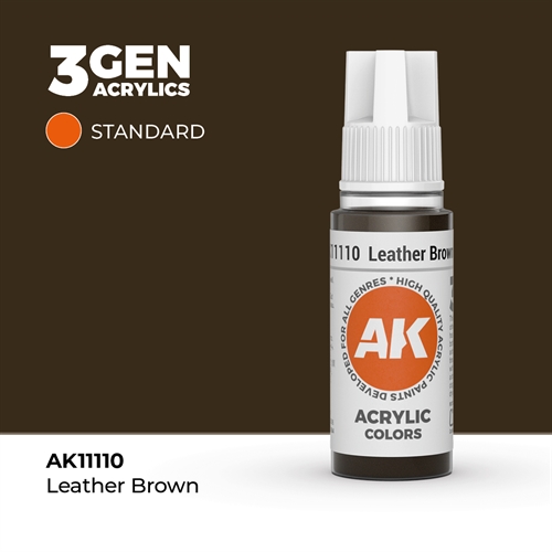 AK11110 Akryl maling, 17 ml, leather brown - standard