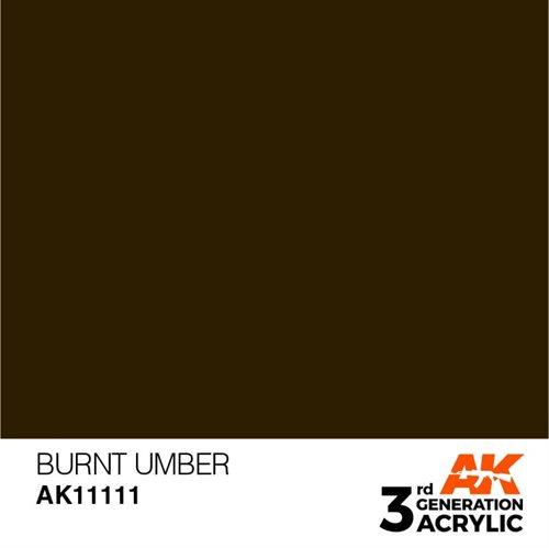 AK11111 Akryl maling, 17 ml, burnt umber - standard