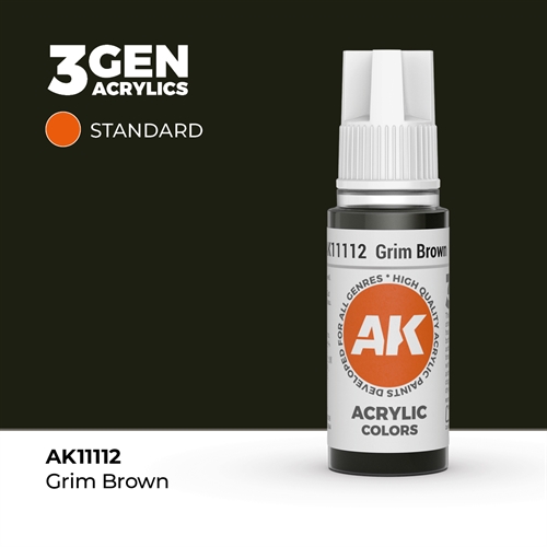 AK11112 Akryl maling, 17 ml, grim brown - standard