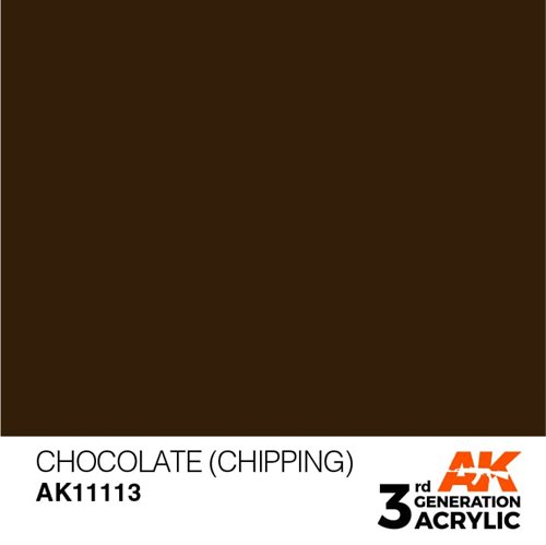 AK11113 Akryl maling, 17 ml, chocolate (chipping) - standard
