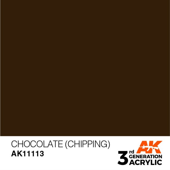 AK11113 Akryl maling, 17 ml, chocolate (chipping) - standard