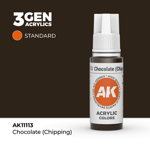 AK11113 Akryl maling, 17 ml, chocolate (chipping) - standard