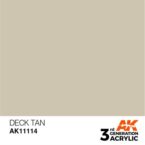 AK11114 Akryl maling, 17 ml, deck tan - standard