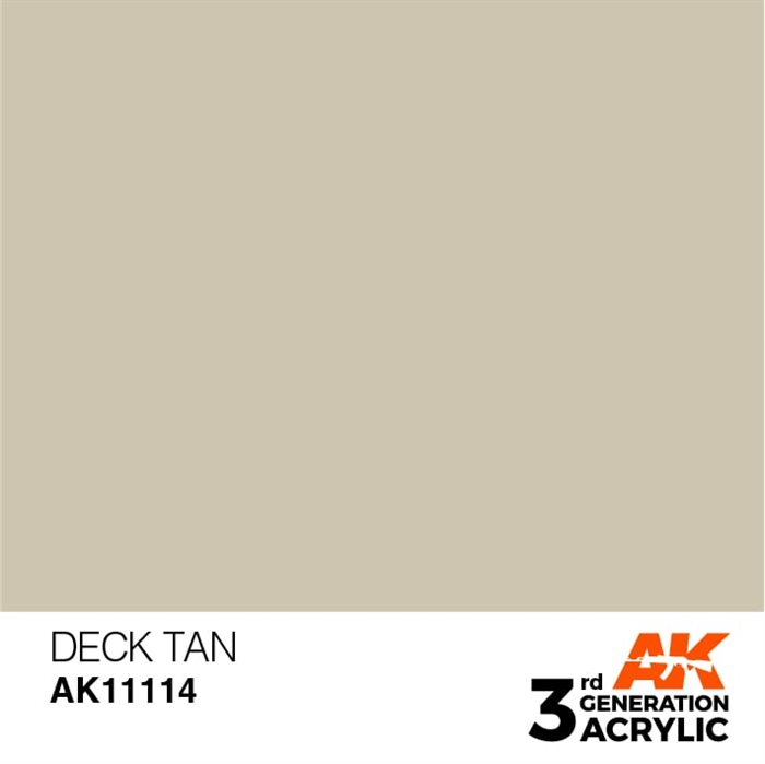 AK11114 Akryl maling, 17 ml, deck tan - standard