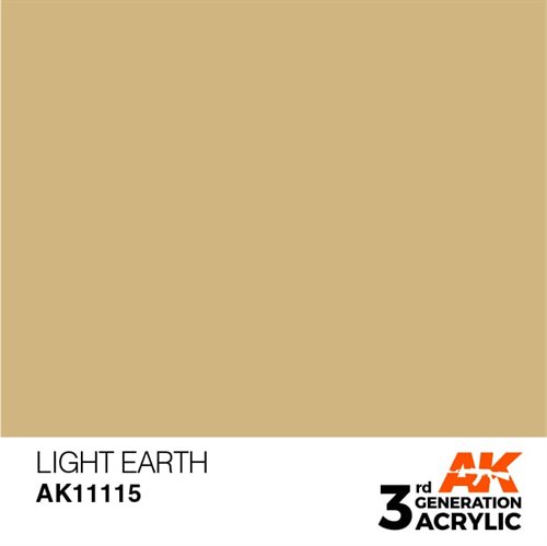 AK11115 Akryl maling, 17 ml, light earth - standard