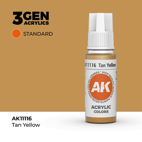 AK11116 Akryl maling, 17 ml, tan yellow  - standard