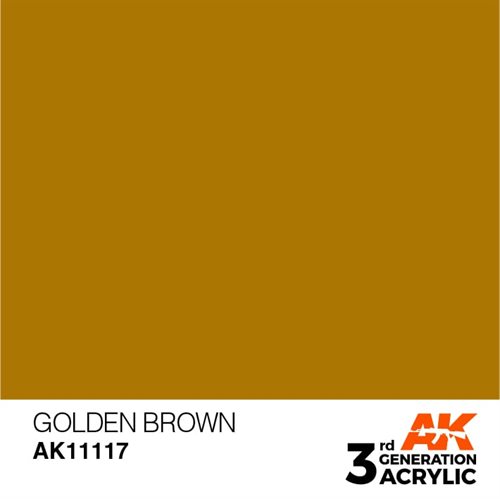 AK11117 Akryl maling, 17 ml, golden brown - standard