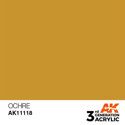 AK11118 Akryl maling, 17 ml, ochre - standard
