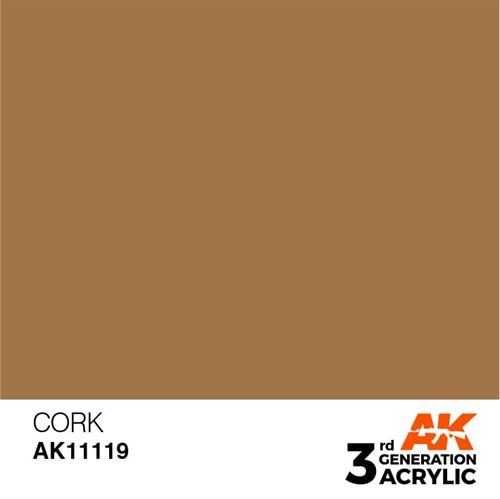 AK11119 Akryl maling, 17 ml, cork - standard