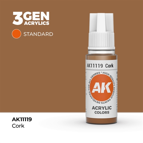 AK11119 Akryl maling, 17 ml, cork - standard