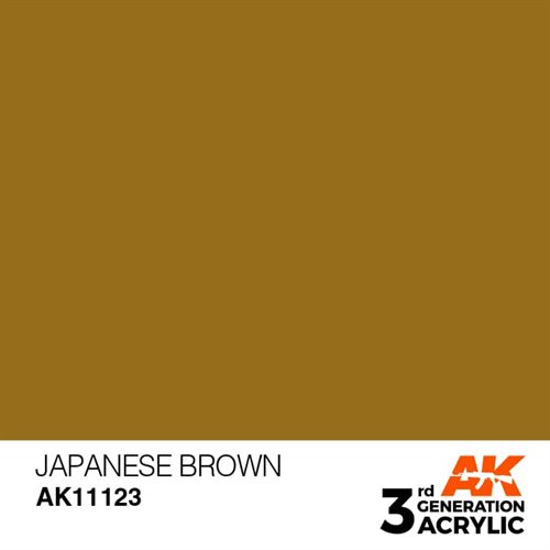 AK11123 Akryl maling, 17 ml, japanese brown - standard