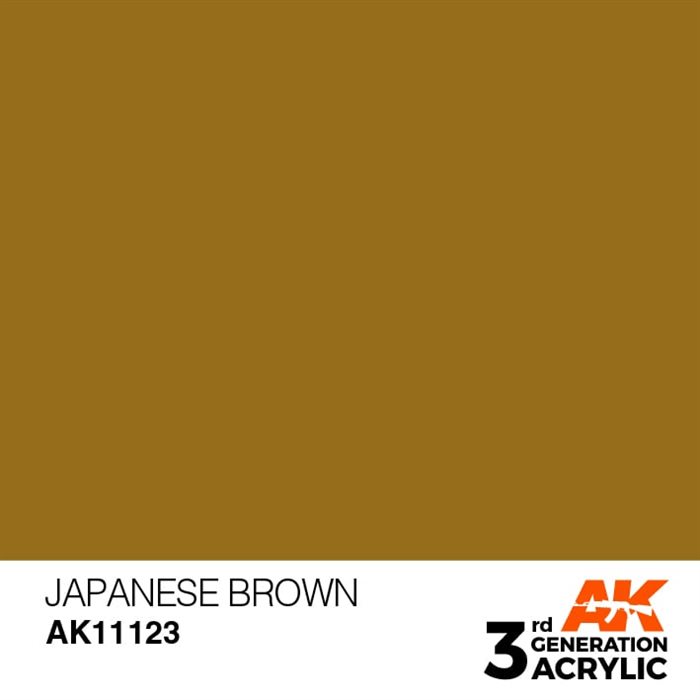 AK11123 Akryl maling, 17 ml, japanese brown - standard