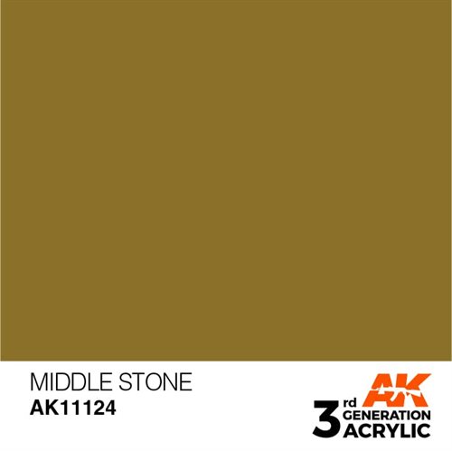 AK11124 Akryl maling, 17 ml, middle stone - standard