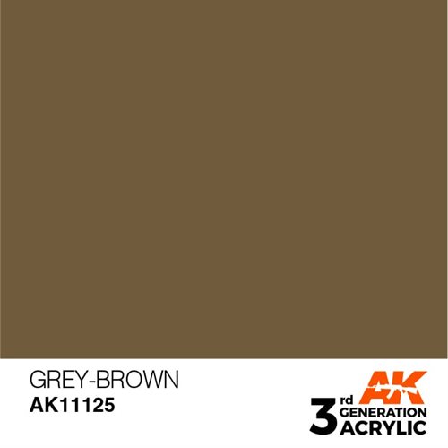 AK11125 Akryl maling, 17 ml, grey brown - standard