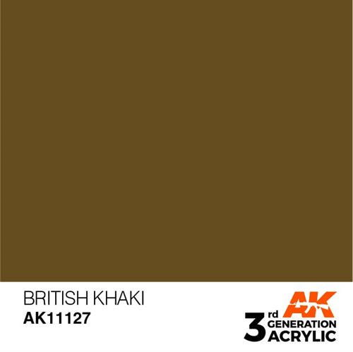 AK11127 Akryl maling, 17 ml, british khaki - standard