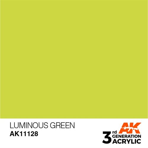 AK11128 Akryl maling, 17 ml, luminous green - standard