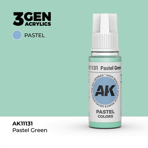 AK11131 Akryl maling, 17 ml, pastel green - pastel