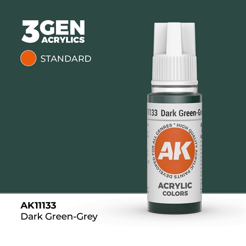 AK11133 Akryl maling, 17 ml, dark green-grey - standard