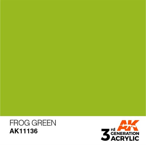 AK11136 Akryl maling, 17 ml, frog green - standard