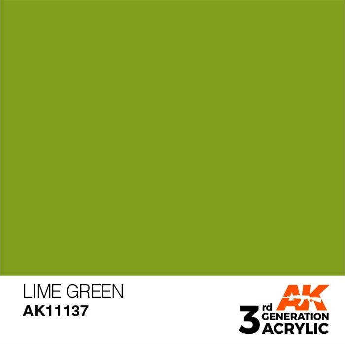 AK11137 Akryl maling, 17 ml, lime green - standard