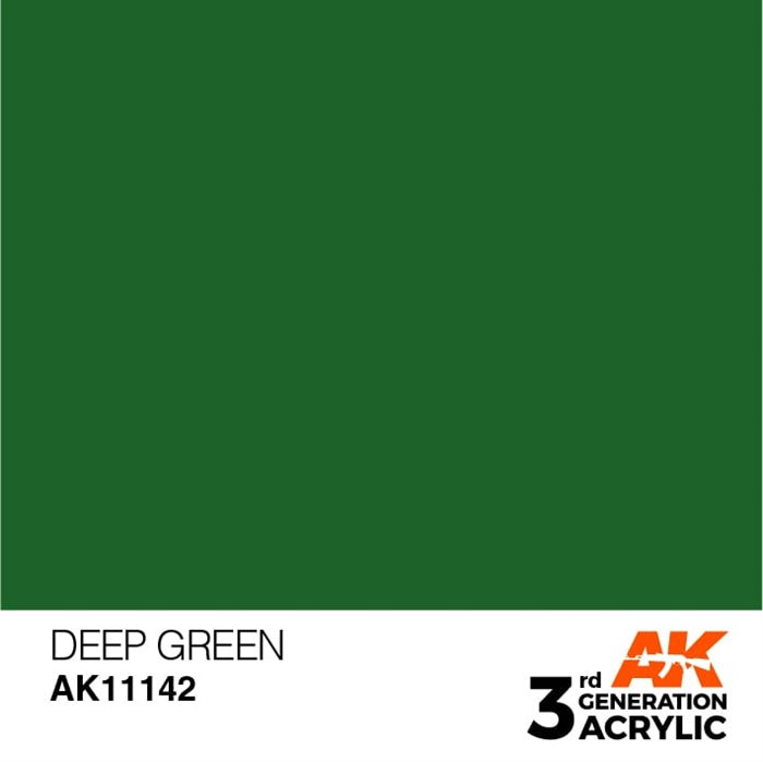 AK11142 Akryl maling, 17 ml, deep green - intense