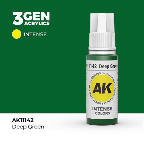 AK11142 Akryl maling, 17 ml, deep green - intense
