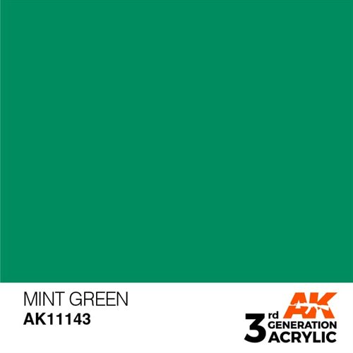 AK11143 Akryl maling, 17 ml, mint green - standard