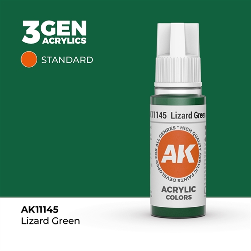 AK11145 Akryl maling, 17 ml, lizard green - standard