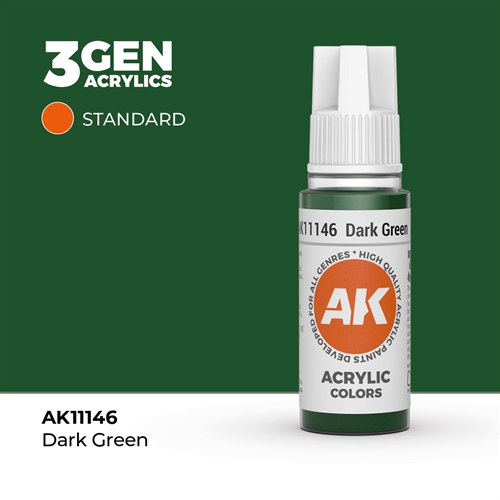 AK11146 Akryl maling, 17 ml, dark green - standard
