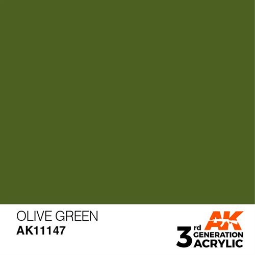 AK11147 Akryl maling, 17 ml, olive green - standard