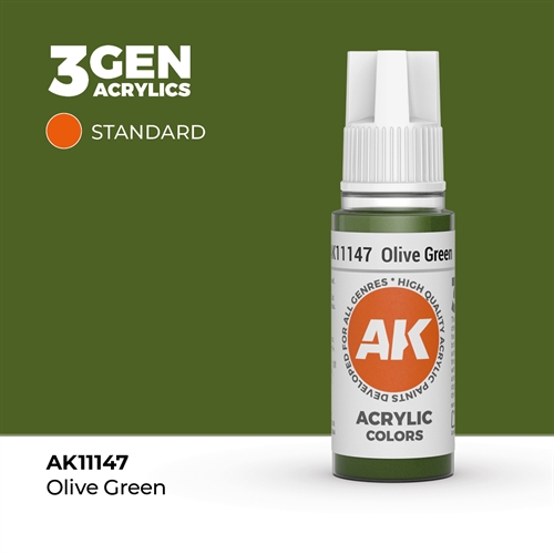AK11147 Akryl maling, 17 ml, olive green - standard