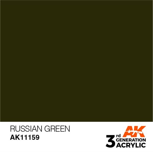 AK11159 Akryl maling, 17 ml, russian green - standard