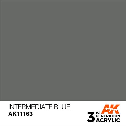 AK11163 Akryl maling, 17 ml, intermediate blue - standard