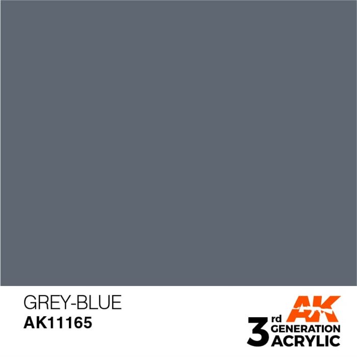 AK11165 Akryl maling, 17 ml, grey-blue standard