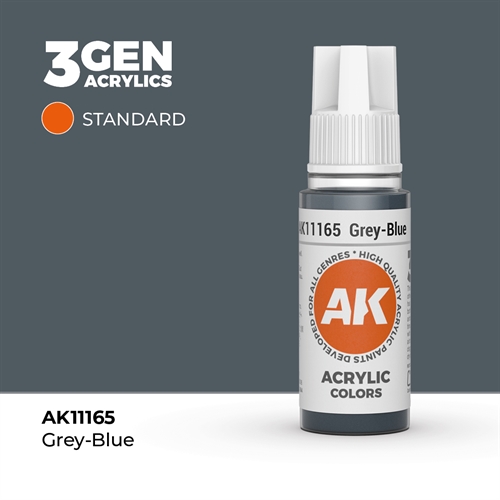AK11165 Akryl maling, 17 ml, grey-blue standard