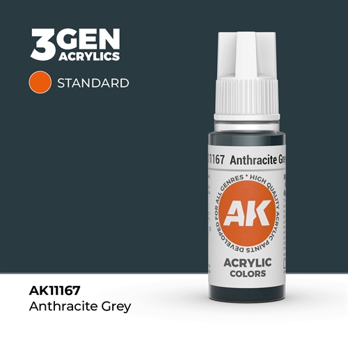 AK11167 Akryl maling, 17 ml, anthracite grey - standard