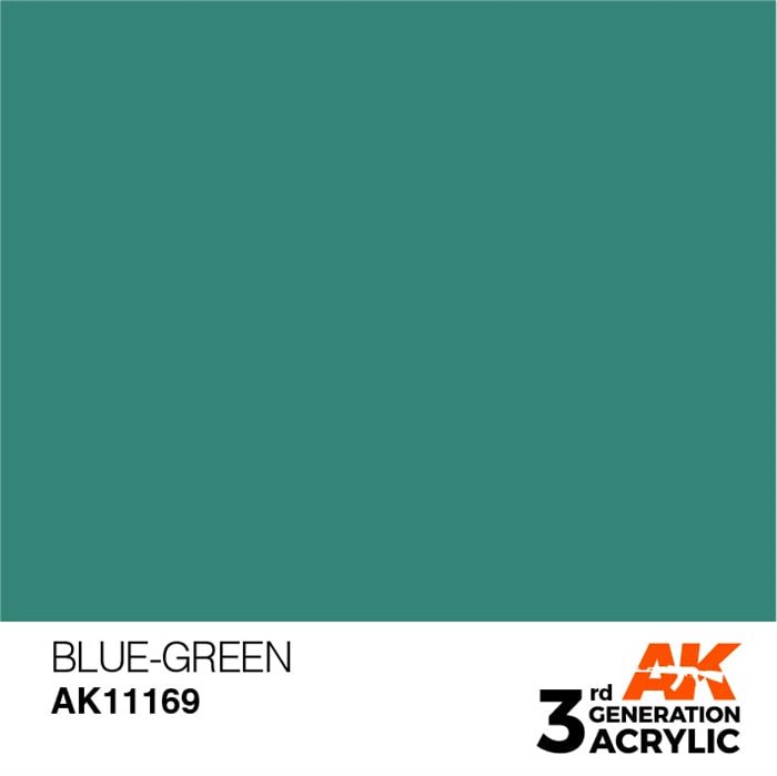AK11169 Akryl maling, 17 ml, blue-green - Standard