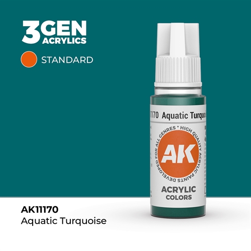 AK11170 Akryl maling aquatic turquise - standard