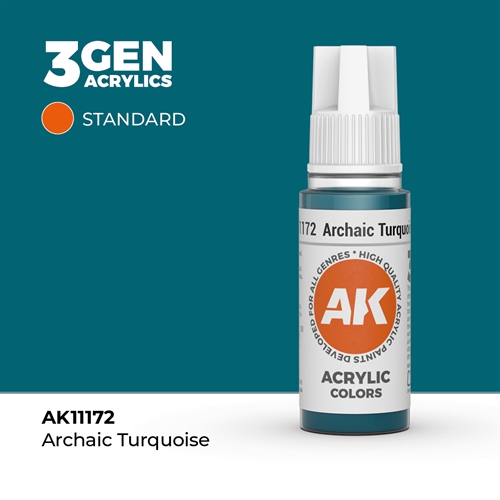 AK11172 Akryl maling, 17 ml, archaic turquise - standard