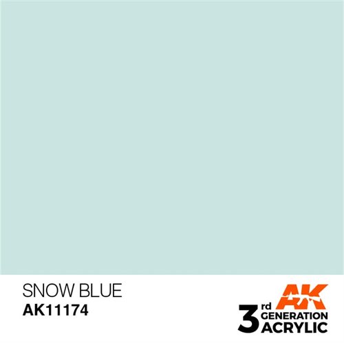 AK11174 Akryl maling, 17 ml, snow blue - standard