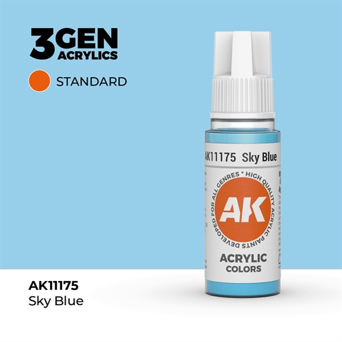 AK11175 Akryl maling, 17 ml, sky blue - standard