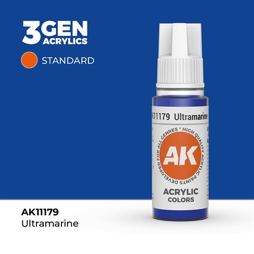 AK11179 Akryl maling, 17 ml, ultramarine - standard