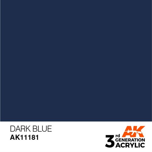 AK11181 Akryl maling, 17 ml, dark blue - standard