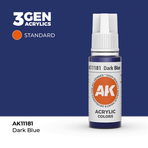 AK11181 Akryl maling, 17 ml, dark blue - standard