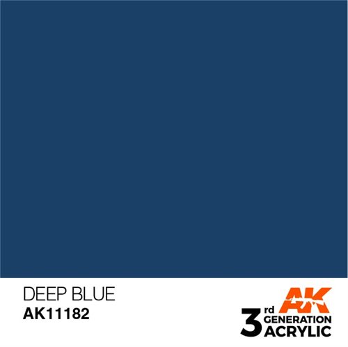 AK11182 Akryl maling 17, ml, deep blue - intense