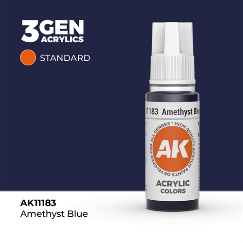AK11183 Akryl maling, 17 ml, amethyst blue - standard