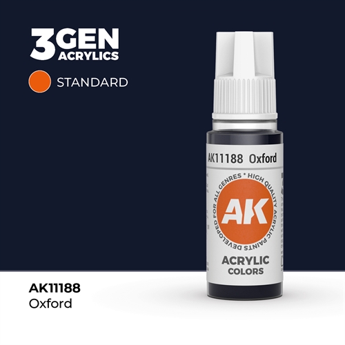 AK11188 Akryl maling, 17 ml, oxford - standard