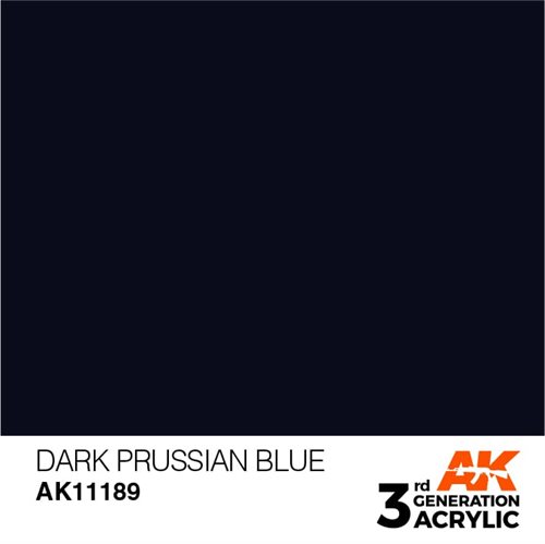 AK11189 Akryl maling, 17 ml, dark prussian blue - standard