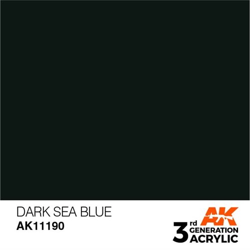 AK11190 Akryl maling, 17 ml, dark sea blue - standard